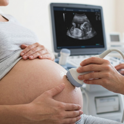 Malasanità e risarcimento danni in Gravidanza Particolare di un'ecografia ostetrica, rappresentazione visiva per blog post su diagnosi errate e malasanità in gravidanza