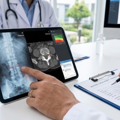 Equipe di neurochirurgia durante una valutazione.