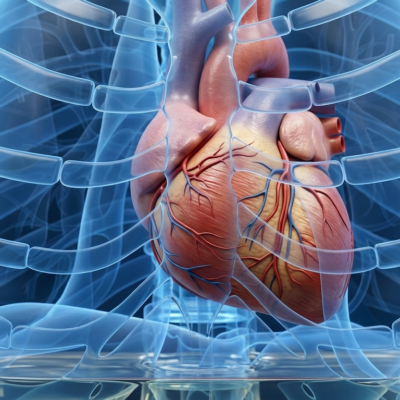 Rappresentazione grafica di un cuore umano; esperti in responsabilit&agrave; medica per errori nelle terapie farmacologiche e gestione patologie cardiache.